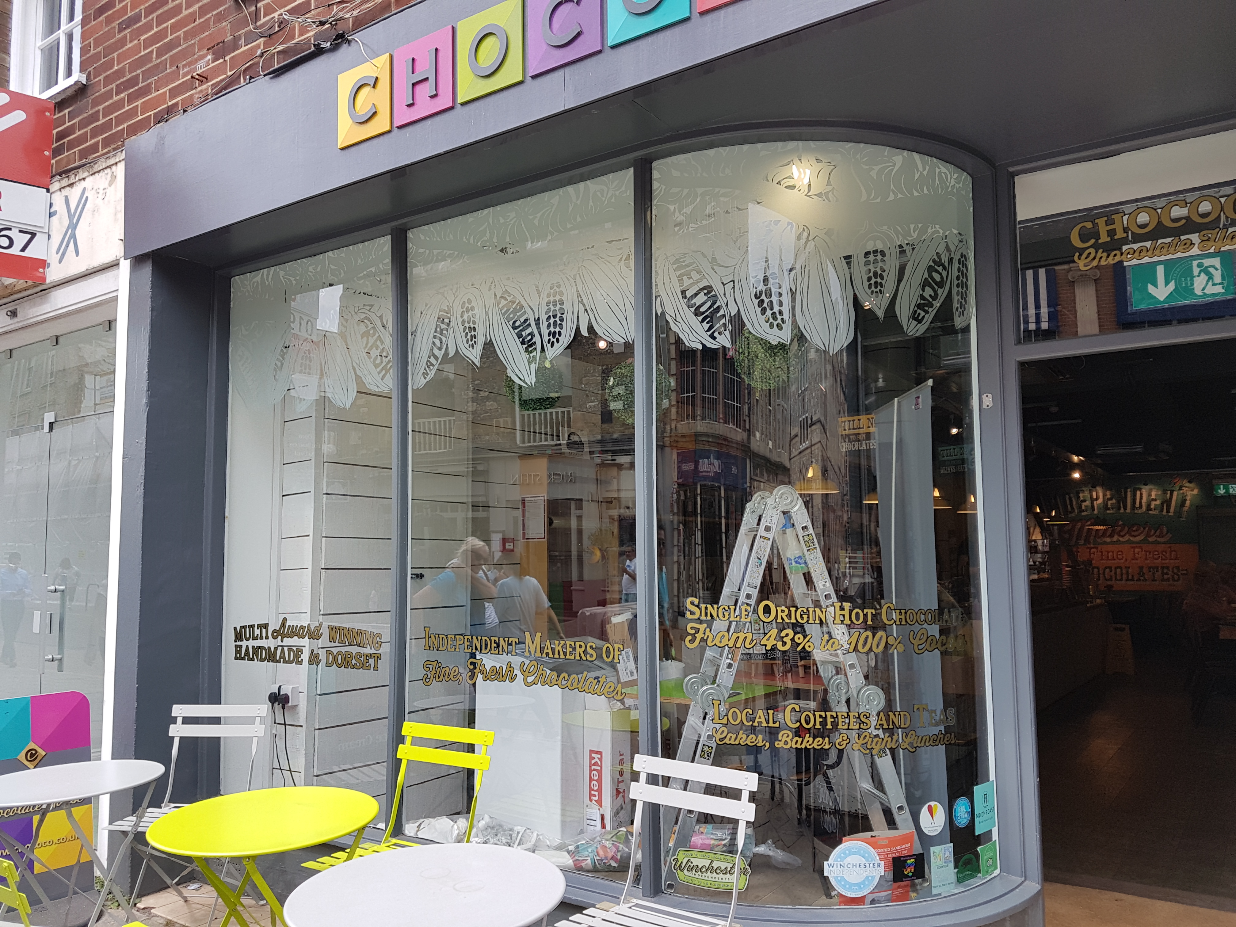 Etched window Graphics Winchester hampshire