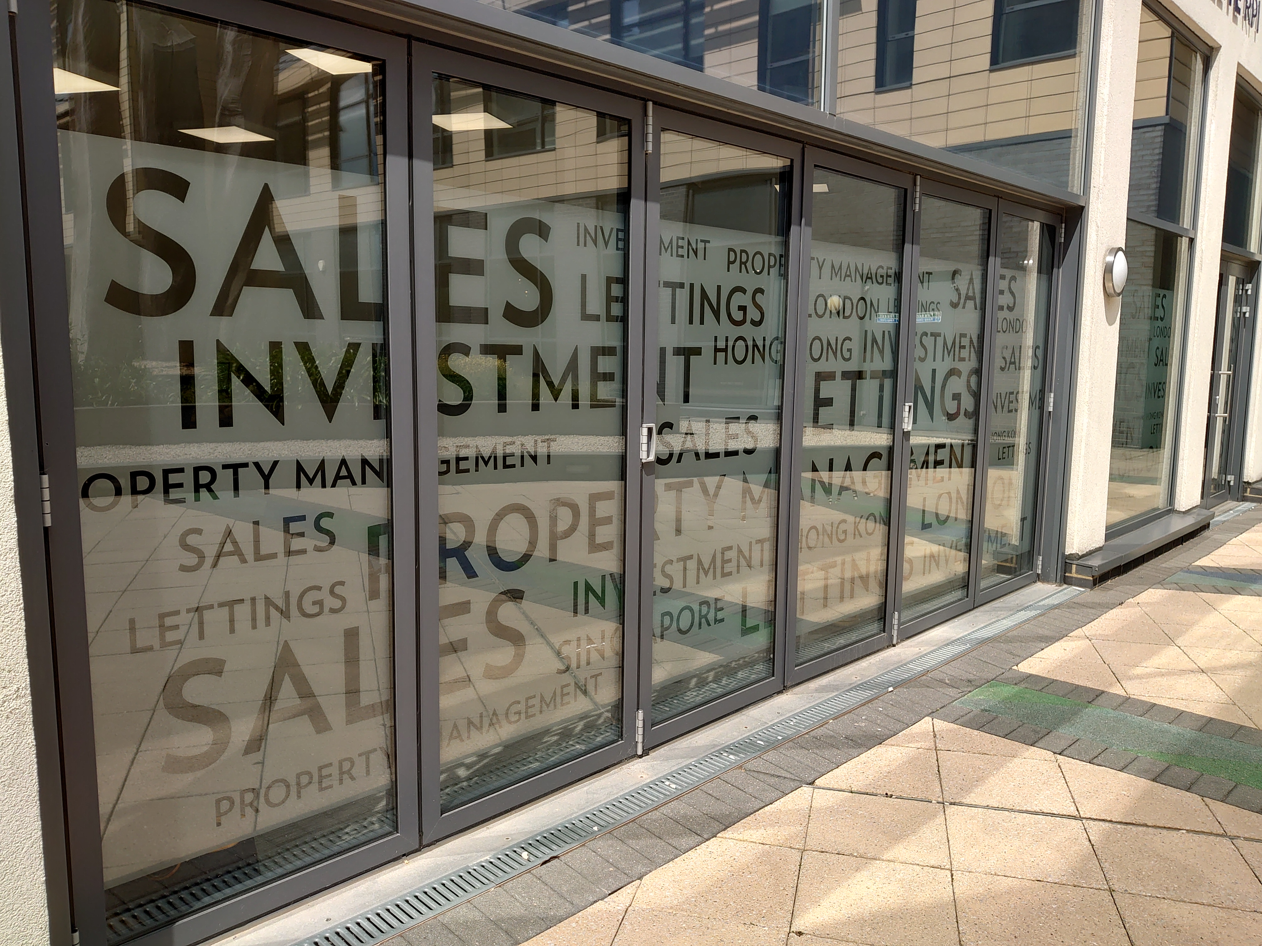 Etched window graphics woking surrey