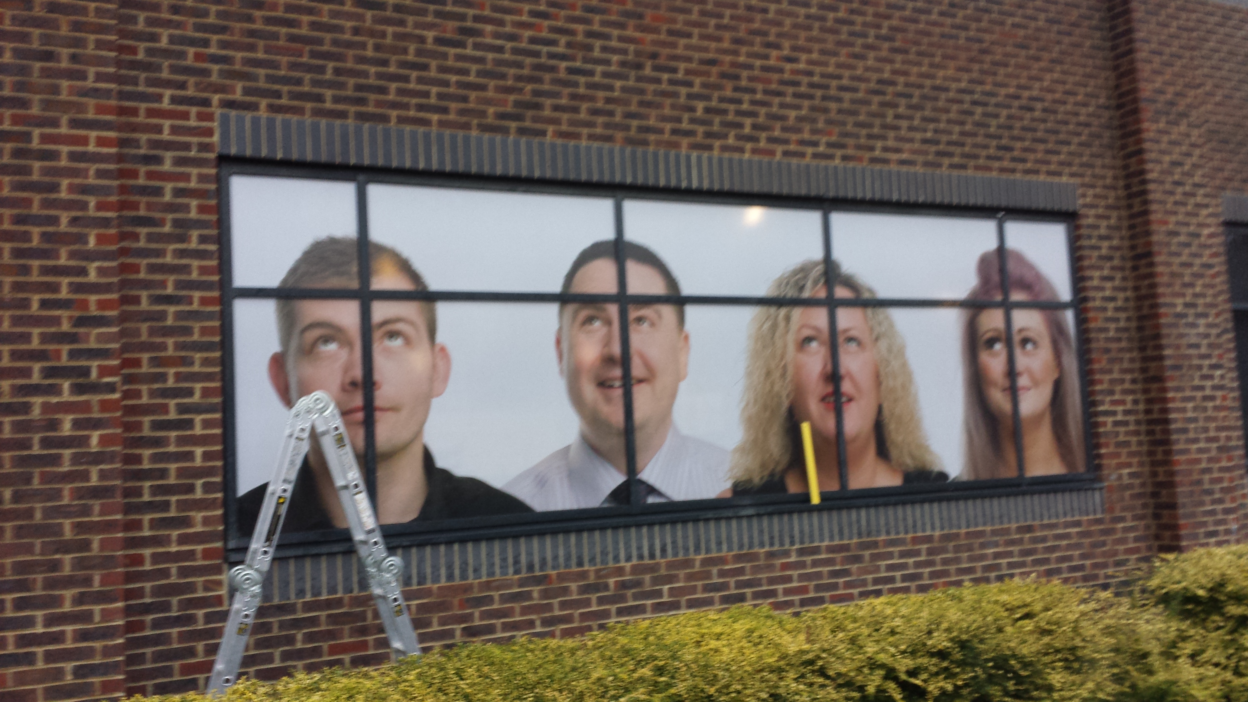 one way vision to office windows. Sussex