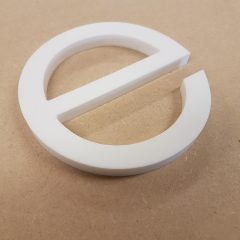 White 10mm perspex letter