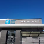 Acrylic letters on stand offs. Horsham