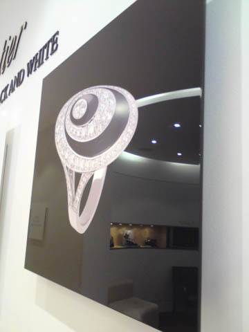 Acrylic Art Panel. Digital print and cut image applied to Floating Black Acrylic panel