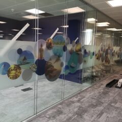 Glass Manifestation. print and cut, British Airways Holiday, Crawley