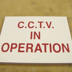 CCTV in operation sign