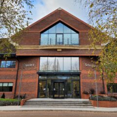 Stainless Steel Built up Letters. Schroders Horsham