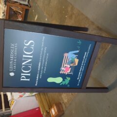 Digital Printed Wooden Aboard pavement sign Sussex